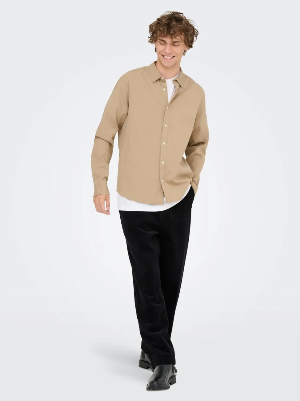ONSFADE Corte loose corduroy Pantalones