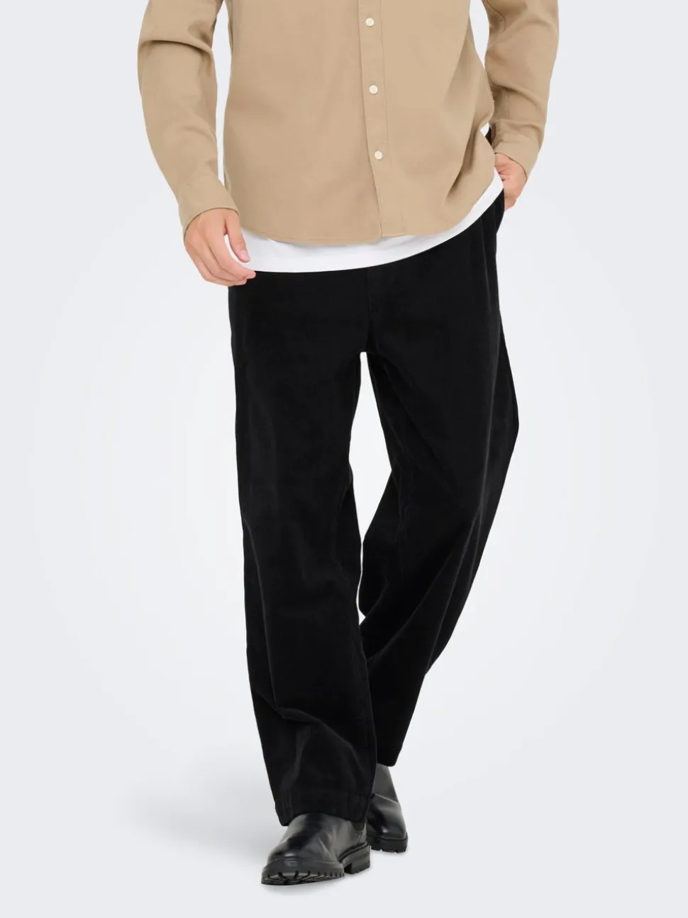 ONSFADE Corte loose corduroy Pantalones