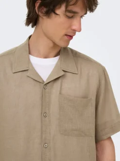ONSLAURENCE Lino Camisa estilo resort