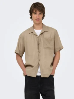 ONSLAURENCE Lino Camisa estilo resort