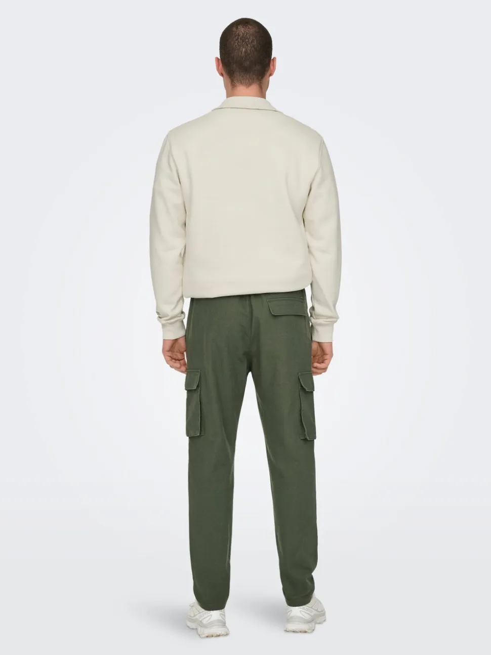 ONSLINUS Corte tapered Lino Pantalones cargo