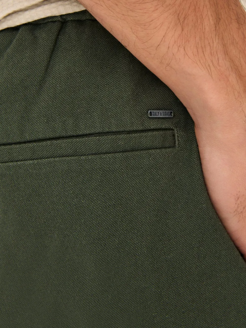 ONSLINUS Corte tapered Lino Jogger