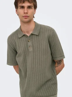 ONSMOON Polo de punto