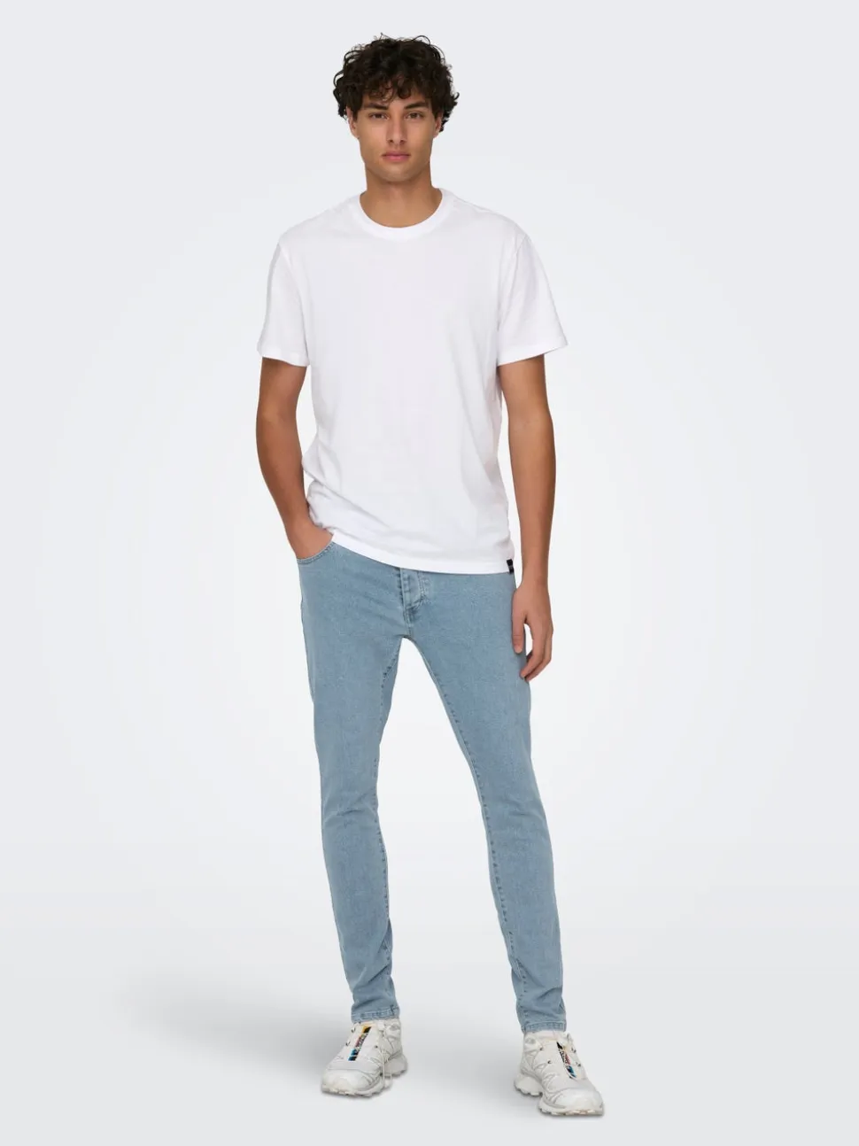 ONSWARP Tiro bajo Corte skinny Vaqueros