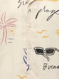 OSJLUKE Camisa estilo resort
