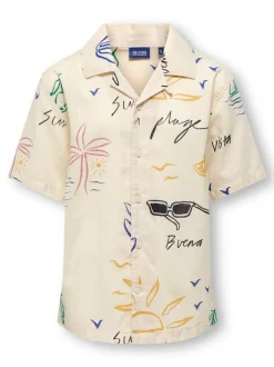 OSJLUKE Camisa estilo resort