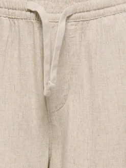OSJSINUS Corte loose Lino Pantalones