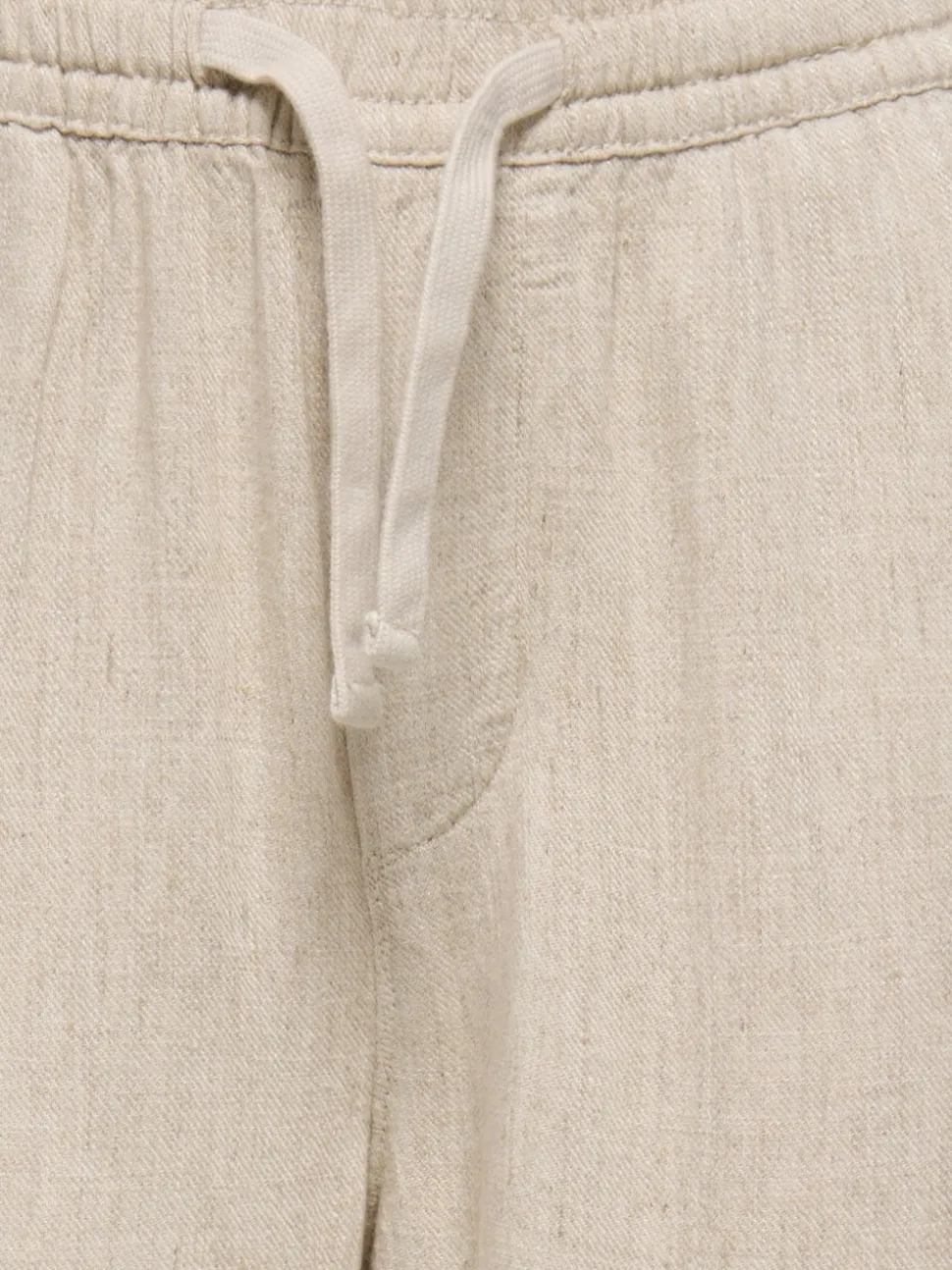 OSJSINUS Corte loose Lino Pantalones